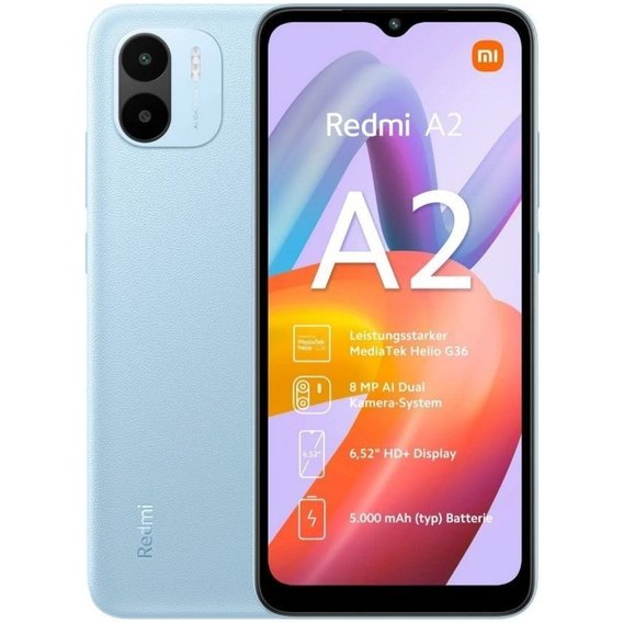 Смартфон Xiaomi Redmi A2 2/32Gb Light Blue (Global)
