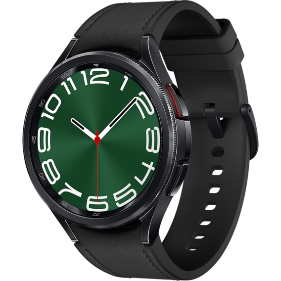 Смарт-часы Samsung Galaxy Watch 6 Classic 47mm Black with Hybrid Eco-Leather Black Band (SM-R960NZKA)