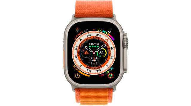 Экран Apple Watch Ultra