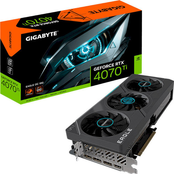 Видеокарта GIGABYTE GeForce RTX 4070 Ti EAGLE OC 12G (GV-N407TEAGLE OC-12G) UA